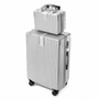 Set 2 Piese Troller și Geantă de Mână, Bagaj Cabină Avion și Cală, ABS+PC, Cifru TSA, 4 Roți Duble Silențioase 360°, Mâner Telescopic Aluminiu, Colțuri Ranforsate, Interior Compartimentat