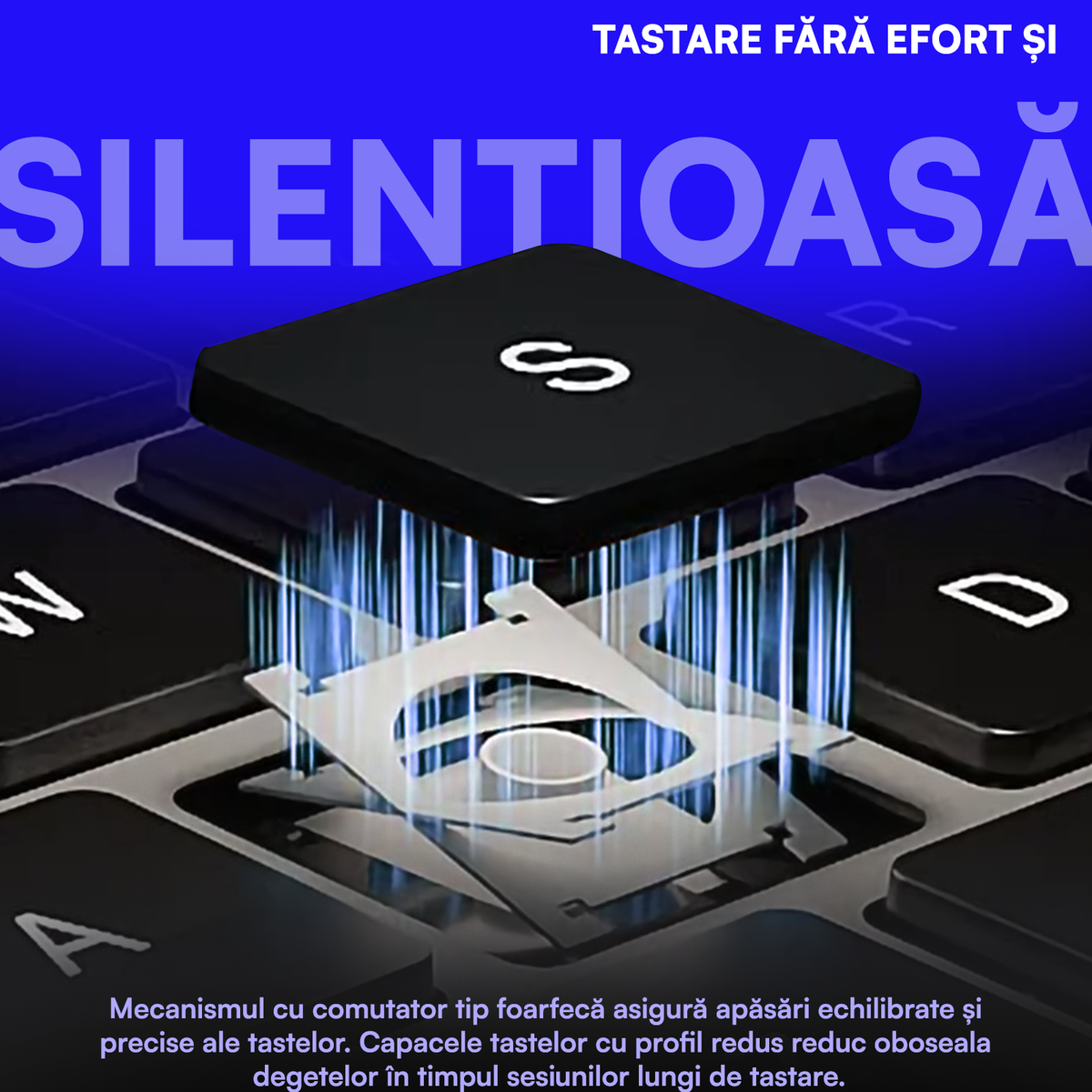 Tastatură Pliabilă Ultra Subțire, Bluetooth 5.0, Reîncărcabilă USB, 140mAh, Autonomie 100h, Pliabilă în 3 secțiuni, 3 Conexiuni Simultane, Wireless, Compatibilă cu Android, iOS, Smart TV, PC, 200g