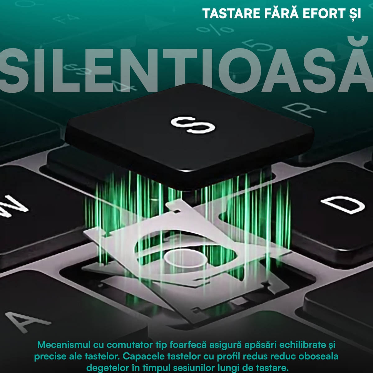 Tastatură wireless pliabilă, ultra-subțire, portabilă, reîncărcabilă USB-C, touch pad cu 2 click-uri, pliabilă în 3 secțiuni, Bluetooth 5.0, compatibilă Android, iOS, Smart TV, tabletă, PC, 200g
