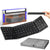 Tastatură Pliabilă Ultra Subțire, Bluetooth 5.0, Reîncărcabilă USB, 140mAh, Autonomie 100h, Pliabilă în 3 secțiuni, 3 Conexiuni Simultane, Wireless, Compatibilă cu Android, iOS, Smart TV, PC, 200g