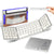 Tastatură Pliabilă Ultra Subțire, Bluetooth 5.0, Reîncărcabilă USB, 140mAh, Autonomie 100h, Pliabilă în 3 secțiuni, 3 Conexiuni Simultane, Wireless, Compatibilă cu Android, iOS, Smart TV, PC, 200g