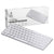 Tastatură Wireless Reîncărcabilă, BRAGUS, Bluetooth 5.1, USB, 500mAh, Ultra Subțire, Aluminiu, Conectare Simultană pe 3 Dispozitive, Compatibilă PC, Windows, Mac, iOS, Android, Type-C, 230g