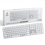 Tastatura Wireless BRAGUS BT 5.2, Aluminiu, 495g, Type-C, Alb